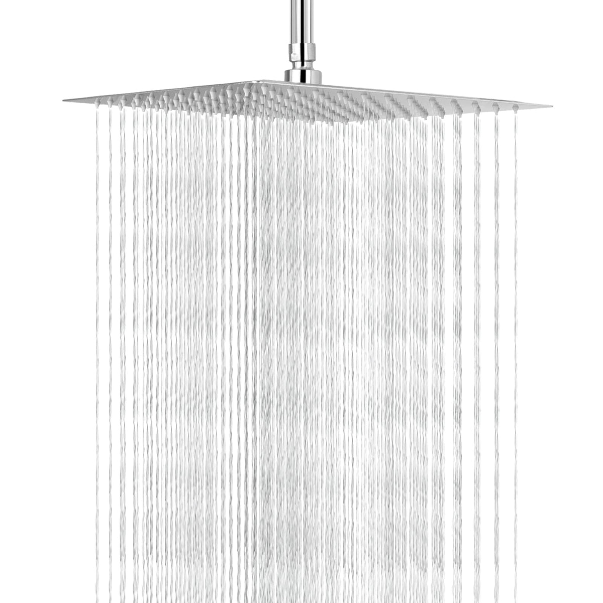 NearMoon 10-inch rain shower head in brushed nickel with broad rainfall coverage