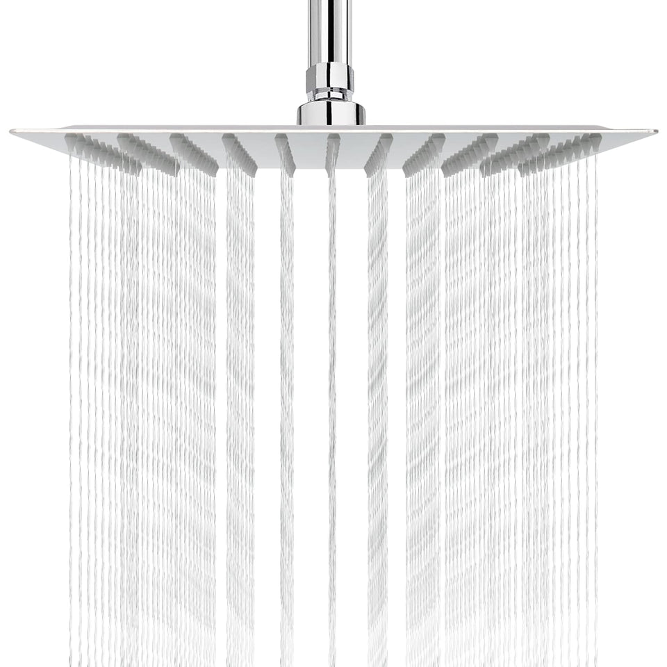 NearMoon 10-inch rainfall shower head in chrome finish for a stylish, durable bathroom upgrade