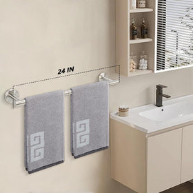 Durable 304 stainless steel resists rust in bathrooms and kitchens.