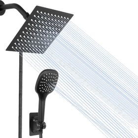 NearMoon 8-inch rain shower head delivering broad coverage for a refreshing rinse