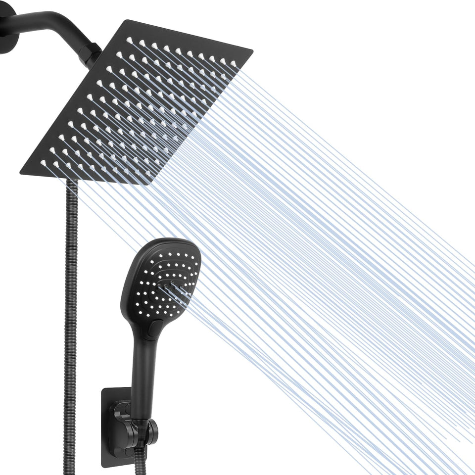 NearMoon 8-inch rain shower head delivering broad coverage for a refreshing rinse