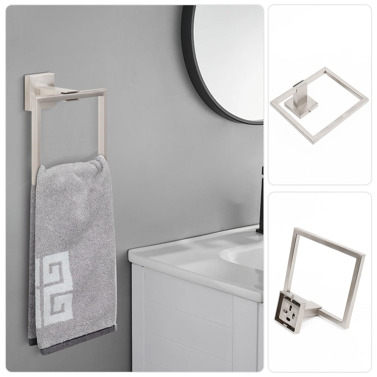 NearMoon brushed nickel finish detail highlighting durability