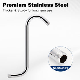 NearMoon chrome bathroom accessory enhances standard plumbing with a stylish upgrade.
