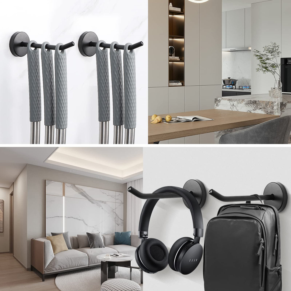 NearMoon bathroom towel hanger helps keep towels tidy after showers.