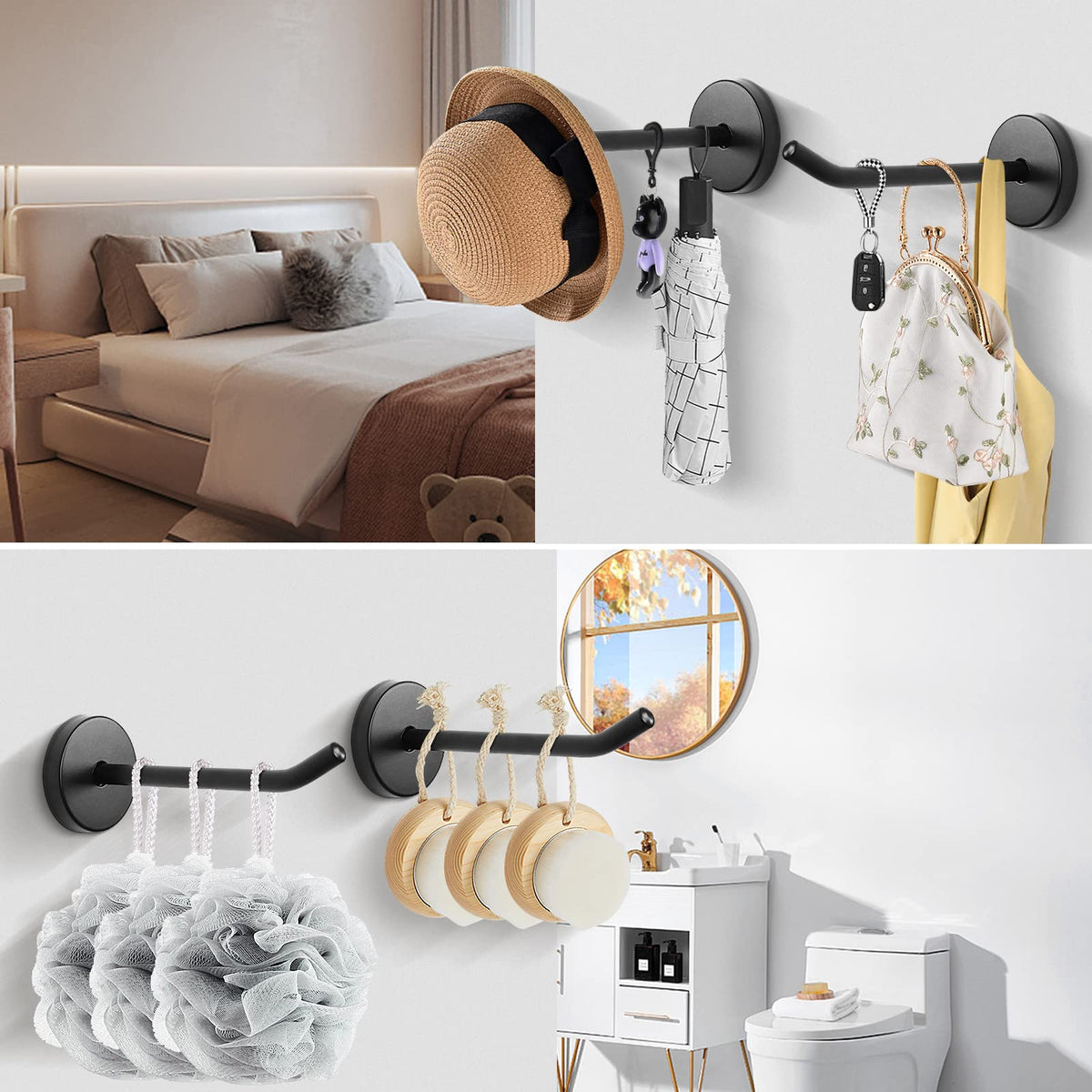 NearMoon double-bolt installation ensures stable mounting on walls.