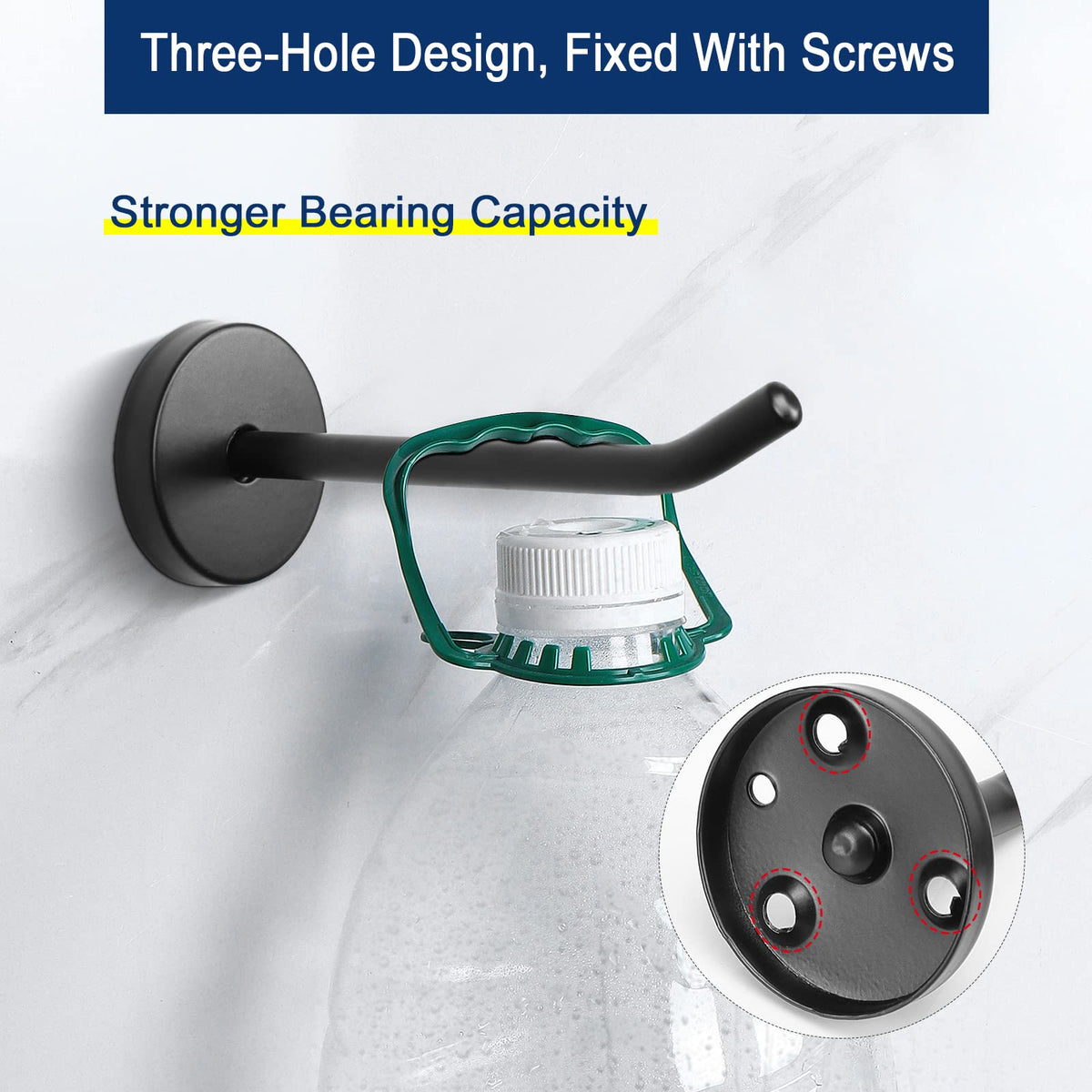NearMoon tail-raised edge prevents hanging items from slipping.