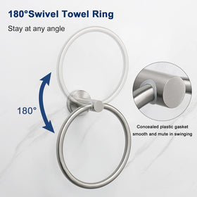 NearMoon 2-pack keeps two towels within reach in any bathroom