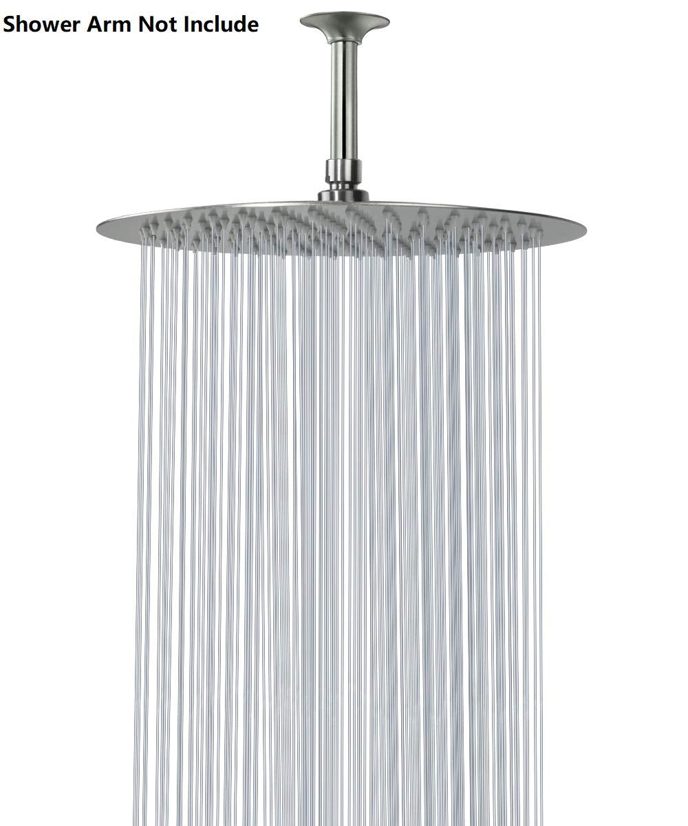 NearMoon large rainfall head provides full-body coverage for a soothing shower.