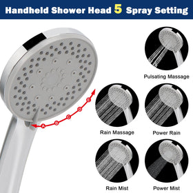 NearMoon handheld 5-settings provides versatile spray options for daily routines.