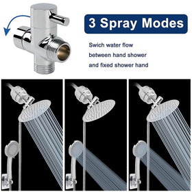 NearMoon high-pressure 8-inch round rain shower delivers immersive water flow.
