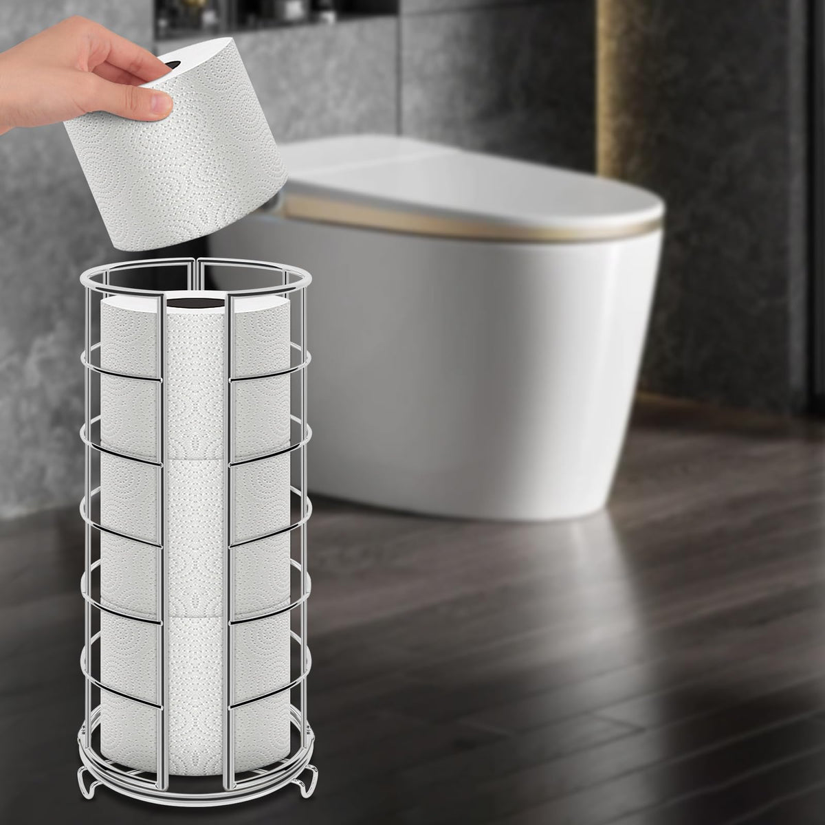 NearMoon kitchen-countertop-tissue-holder provides quick access on counters.