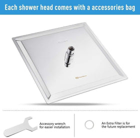 NearMoon leak-proof design with gasket helps keep showers steady