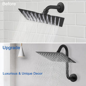 NearMoon modern shower-arm design enhances bathroom aesthetics and function