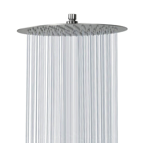 NearMoon rain shower head 12-inch brushed nickel delivers wide coverage for a spa-like bath.