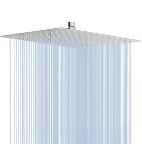 NearMoon Rain Shower Head 12-inch chrome offers full-body coverage for a spa-like rinse