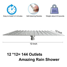 NearMoon easy installation with included wrench and standard shower arms