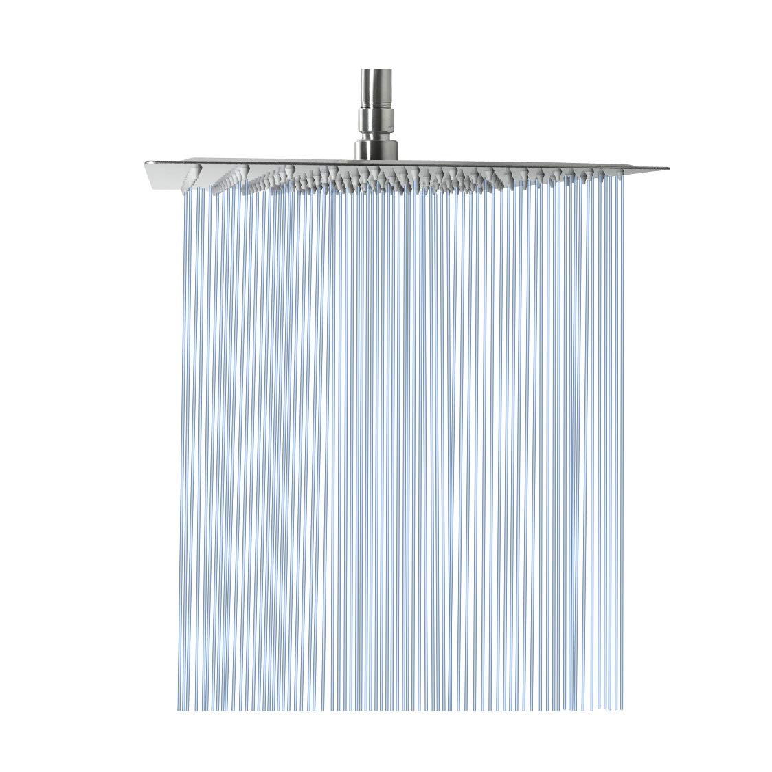 NearMoon rain shower head front view with 12-inch coverage for full-body immersion