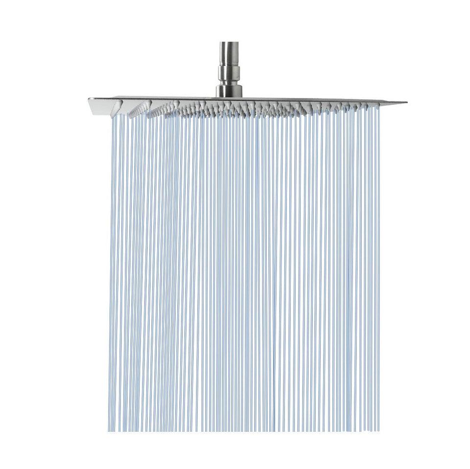 NearMoon rain shower head front view with 12-inch coverage for full-body immersion