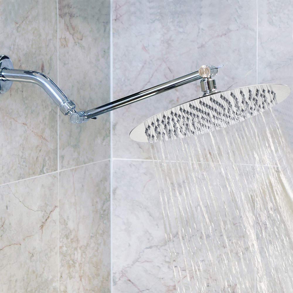 NearMoon chrome finish complements bathroom decor with modern shine