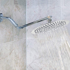 NearMoon chrome finish complements bathroom decor with modern shine
