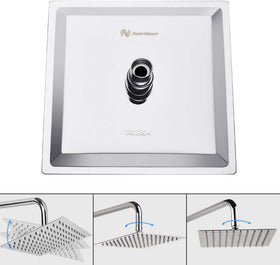 NearMoon self-cleaning silicone jets resist lime scale for maintenance-free showers