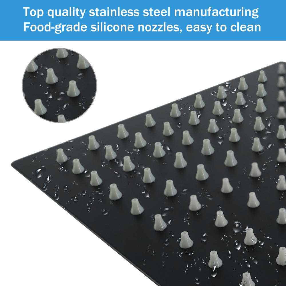 NearMoon stainless steel finish close-up highlights durability and modern bathroom style.