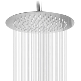 NearMoon Rain Shower Head with ultra-thin 10-inch profile delivers immersive rainfall with strong pressure.