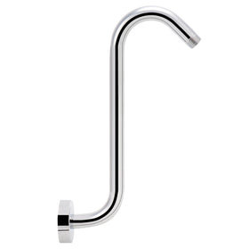 NearMoon S Shaped Shower Arm 12-inch chrome extends reach for taller users.