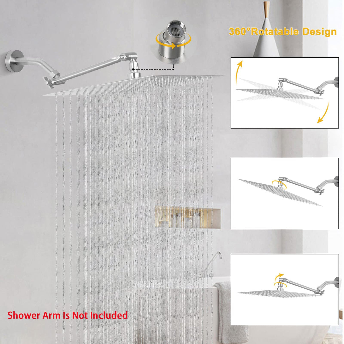 NearMoon self-cleaning silicone nozzles prevent lime scale buildup