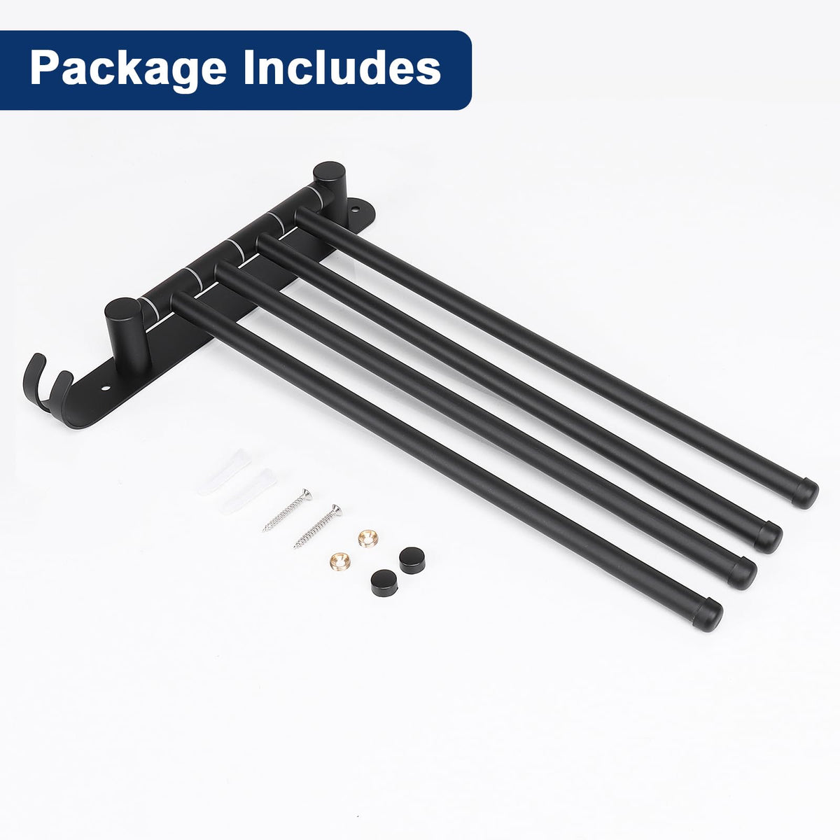 NearMoon space-saving rack helps tidy rooms.