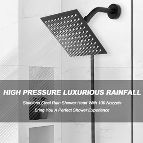 NearMoon stainless steel 5 ft hose provides flexible reach for chores and showers