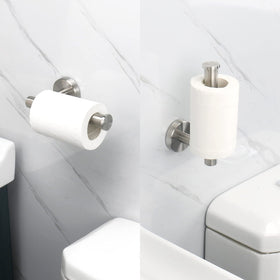 NearMoon stainless steel 6-inch arm toilet roll holder for large rolls