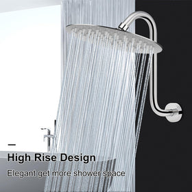 NearMoon 1/2 inch thread shower arm fits most standard plumbing connections.