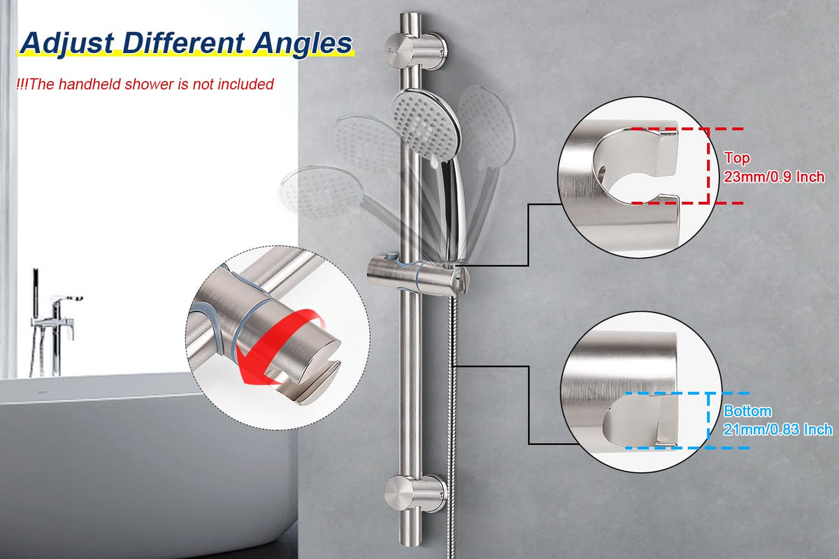 NearMoon SUS304 stainless steel bar close-up shows durable, rust-resistant construction.