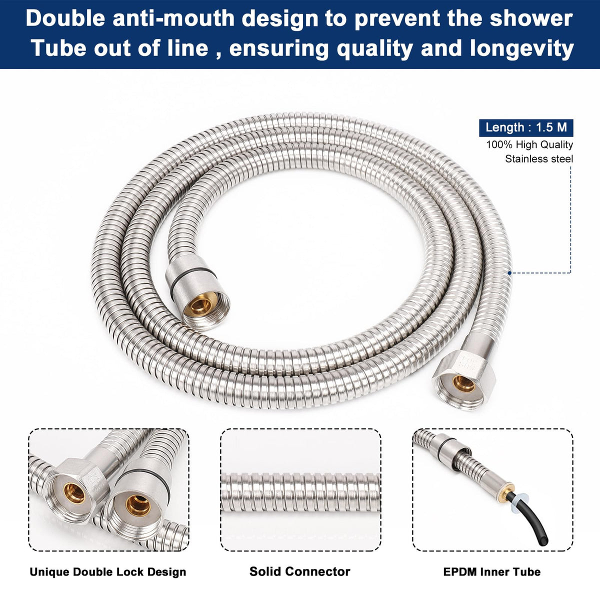 NearMoon swivel joint ensures leak-free connections and flexible angle adjustments.