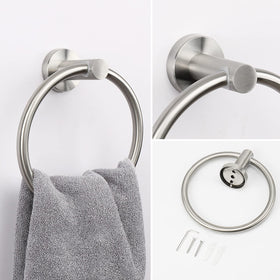 NearMoon toilet paper holder brushed nickel prevents rolls from slipping.