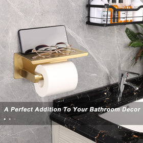 NearMoon modern bathroom setup featuring the shelf and clean lines.