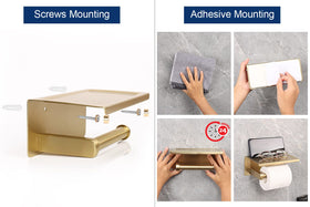NearMoon adhesive installation demonstrates no-drill setup on smooth surfaces.