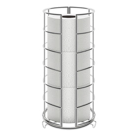 NearMoon toilet-paper-organizer-stand with three-roll capacity keeps bathroom neat and organized.