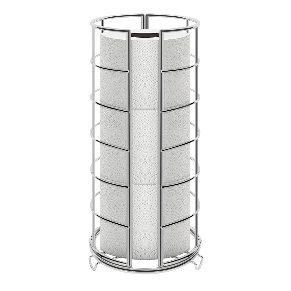 NearMoon toilet-paper-organizer-stand with three-roll capacity keeps bathroom neat and organized.