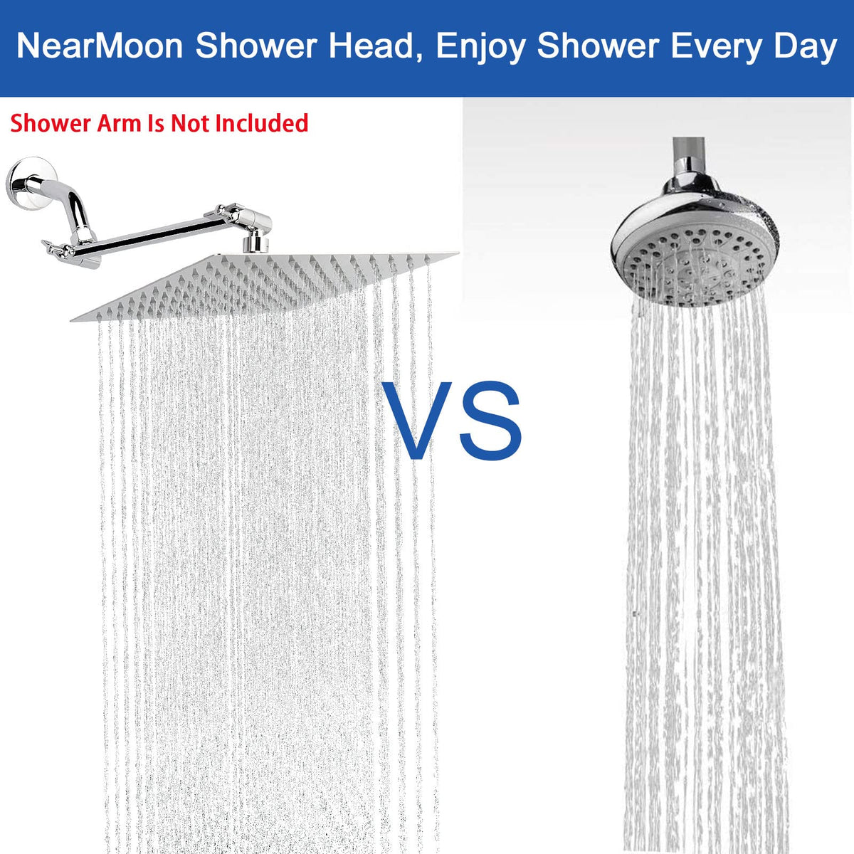 NearMoon tool-free installation setup on wall or ceiling arm