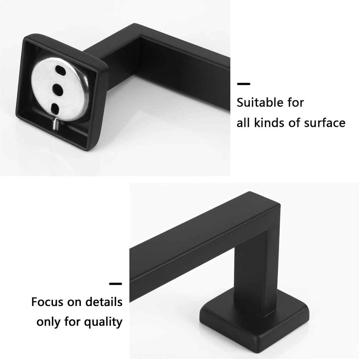 NearMoon 22-lbs capacity bar demonstrating sturdy support for towels and light items.