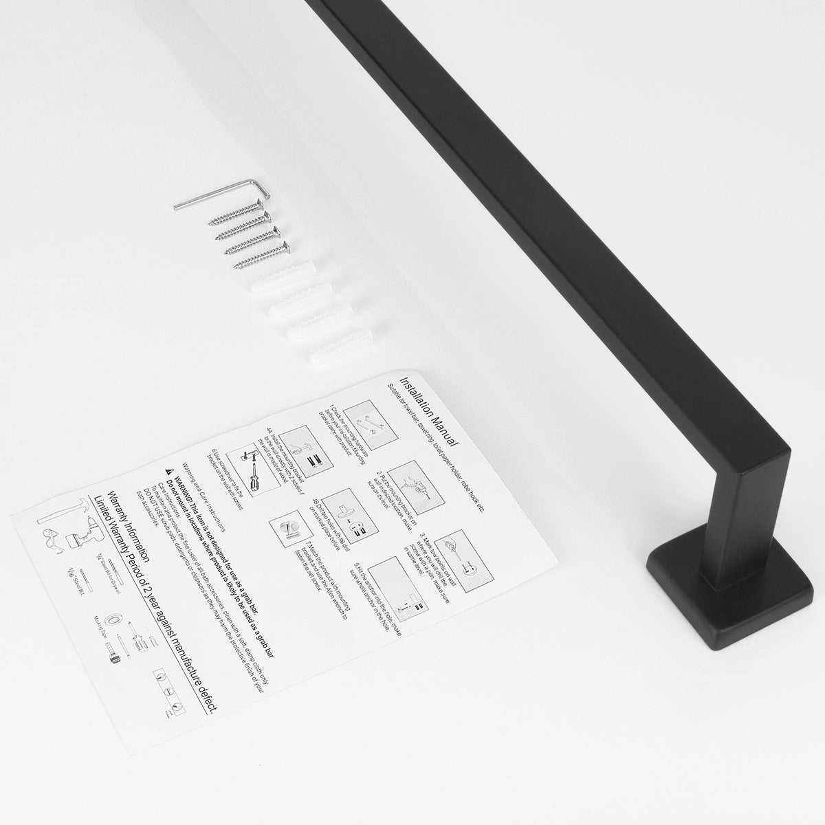 NearMoon towel bar in bathroom setting promoting organized space.