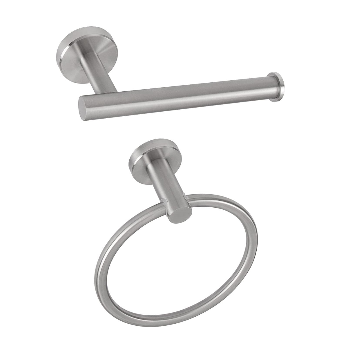 NearMoon towel ring brushed nickel keeps towels neatly within reach.