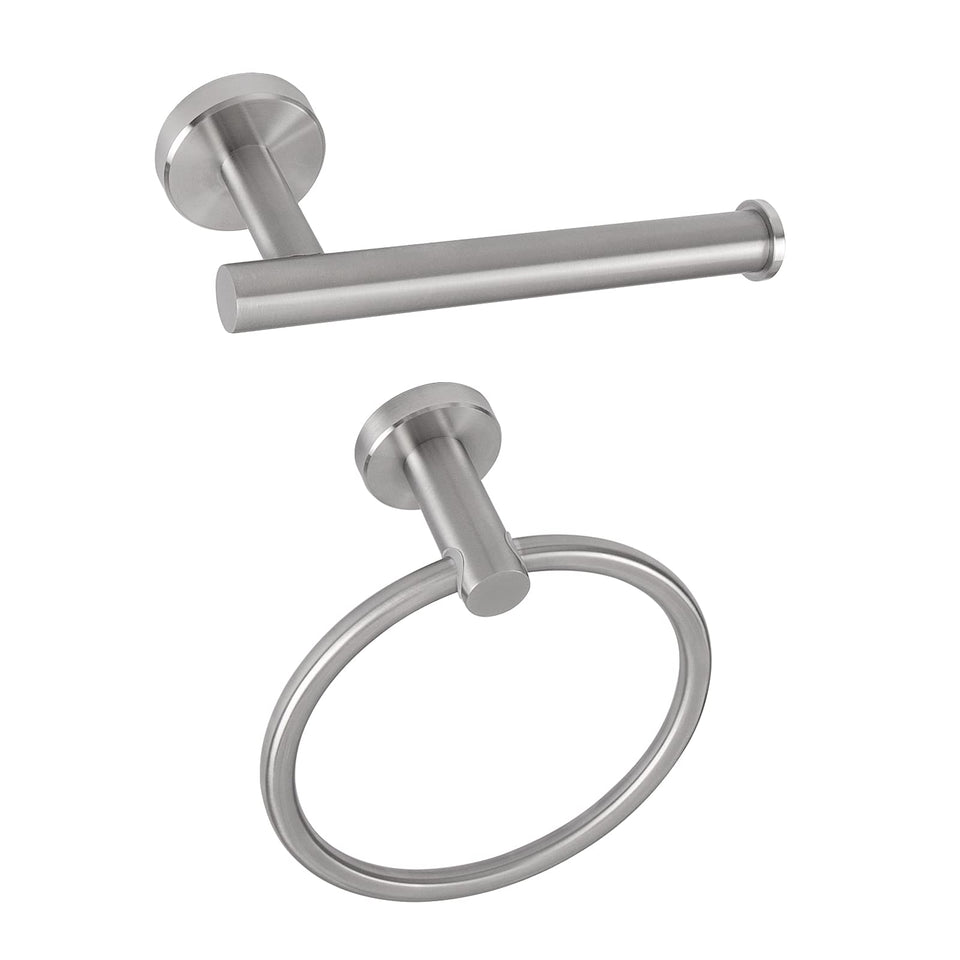 NearMoon towel ring brushed nickel keeps towels neatly within reach.