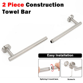 Two-piece spliced construction highlights clean seam between columns.