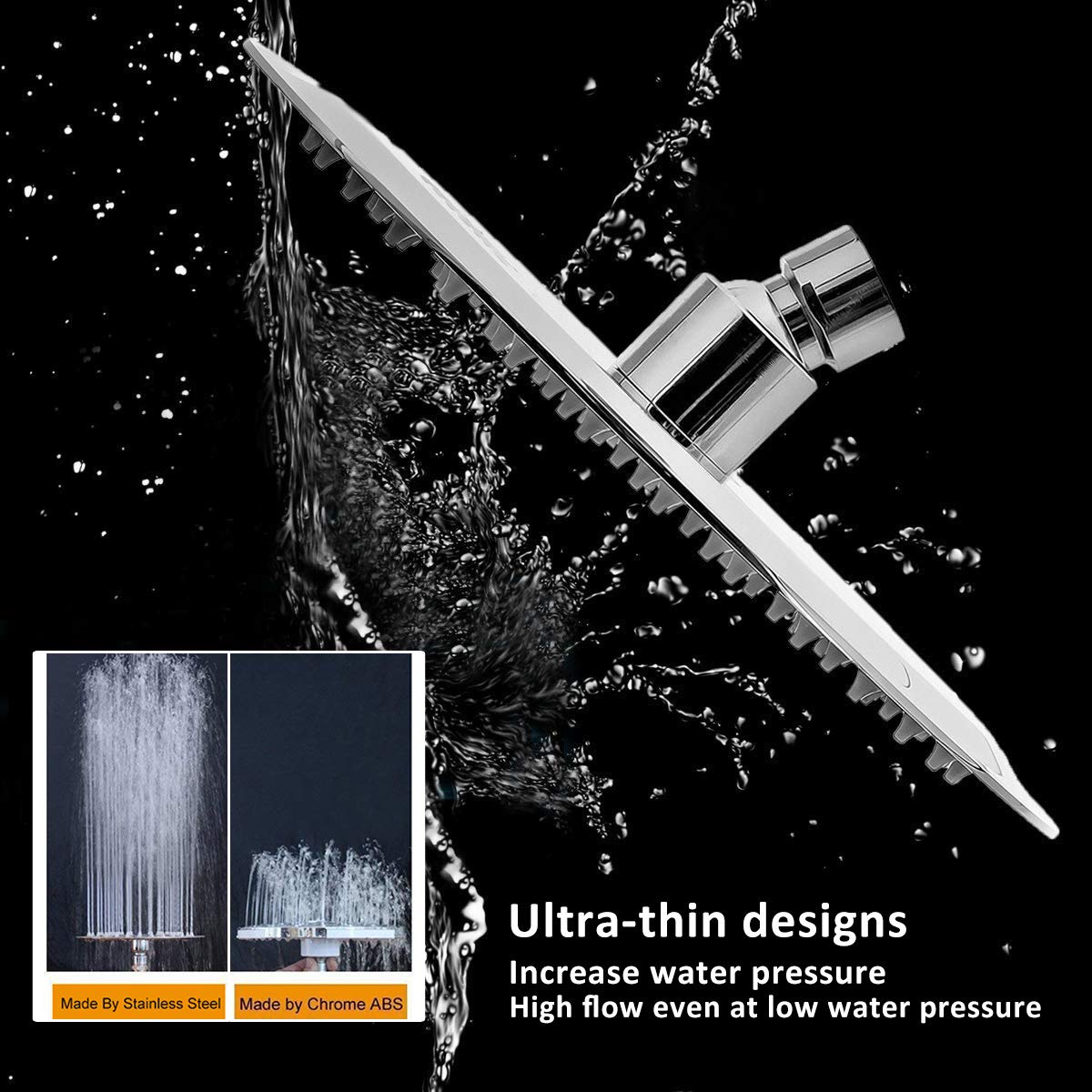 NearMoon ultra-thin chrome face adds modern style and easy cleaning.