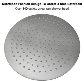 NearMoon ultra-thin design shower head showcases a sleek profile for modern bathrooms.