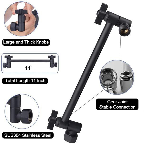 NearMoon universal connection in matte black for quick, tool-free installation.