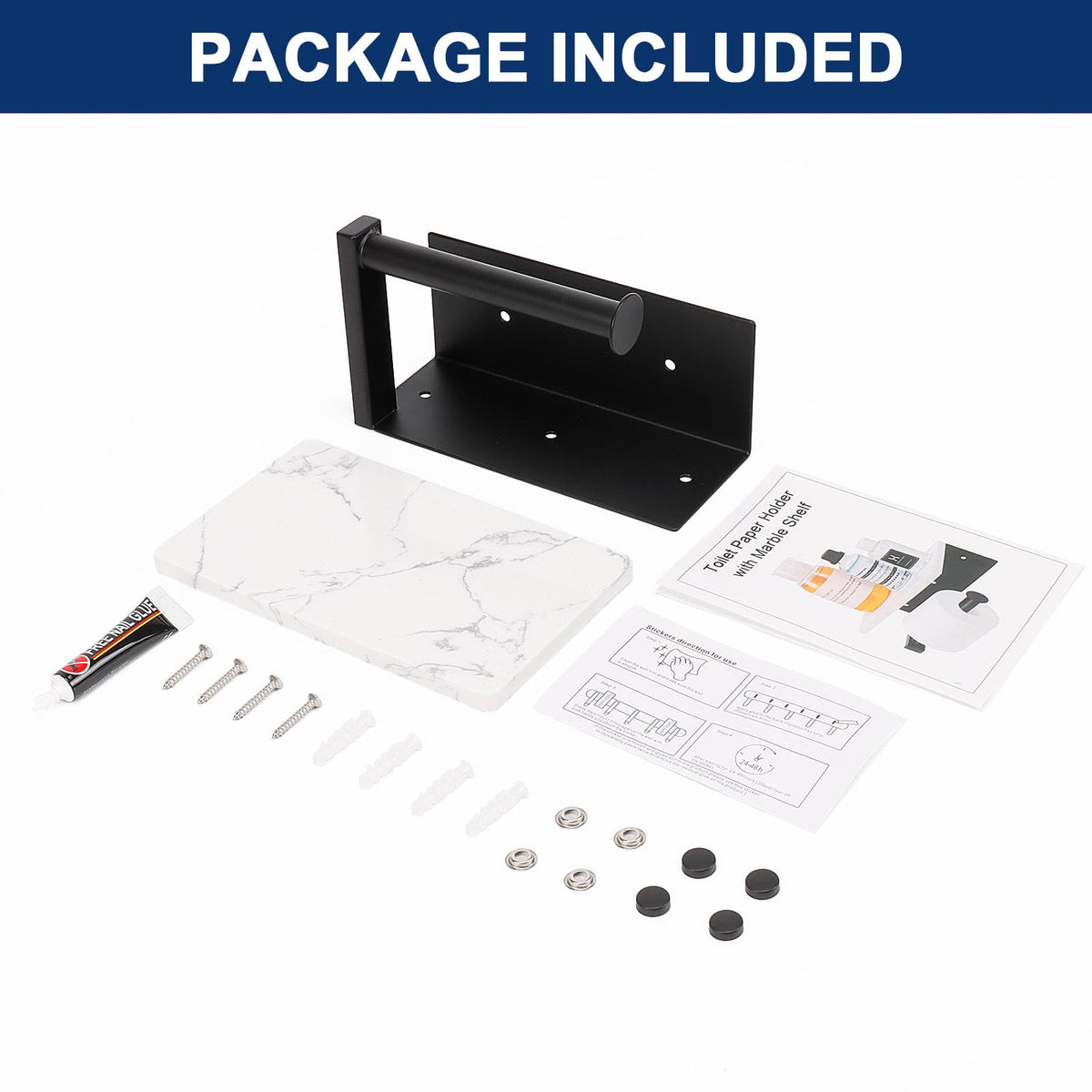 NearMoon versatile wall-mount holder for bathroom or kitchen.